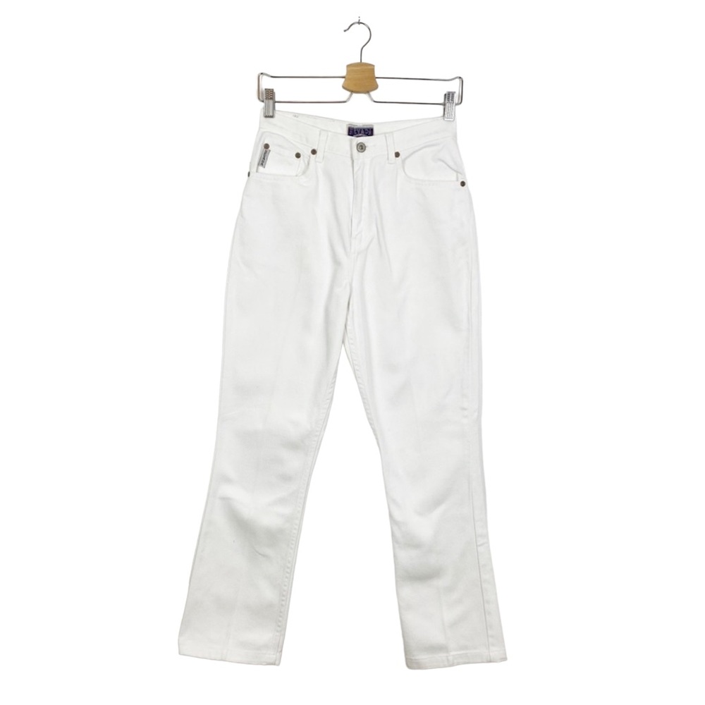 Vintage | Nevada | White High Rise Mom Jeans Tapered Leg Size 6